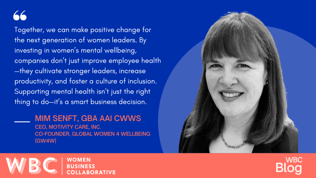 Together, we can make positive change for the next generation of women leaders. By investing in women’s mental wellbeing, companies don’t just improve employee health—they cultivate stronger leaders, increase productivity, and foster a culture of inclusion. Supporting mental health isn’t just the right thing to do—it’s a smart business decision.