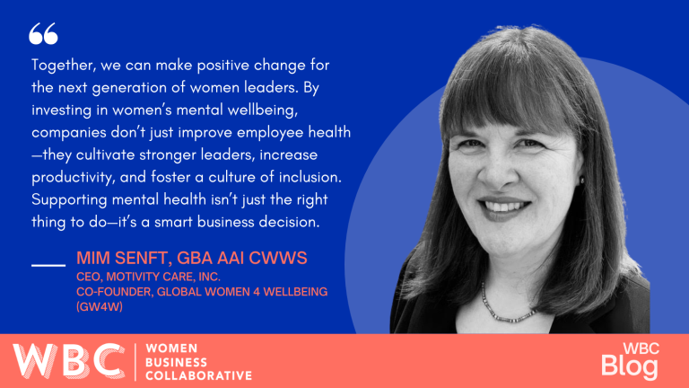 Together, we can make positive change for the next generation of women leaders. By investing in women’s mental wellbeing, companies don’t just improve employee health—they cultivate stronger leaders, increase productivity, and foster a culture of inclusion. Supporting mental health isn’t just the right thing to do—it’s a smart business decision.